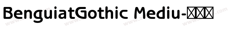 BenguiatGothic Mediu字体转换